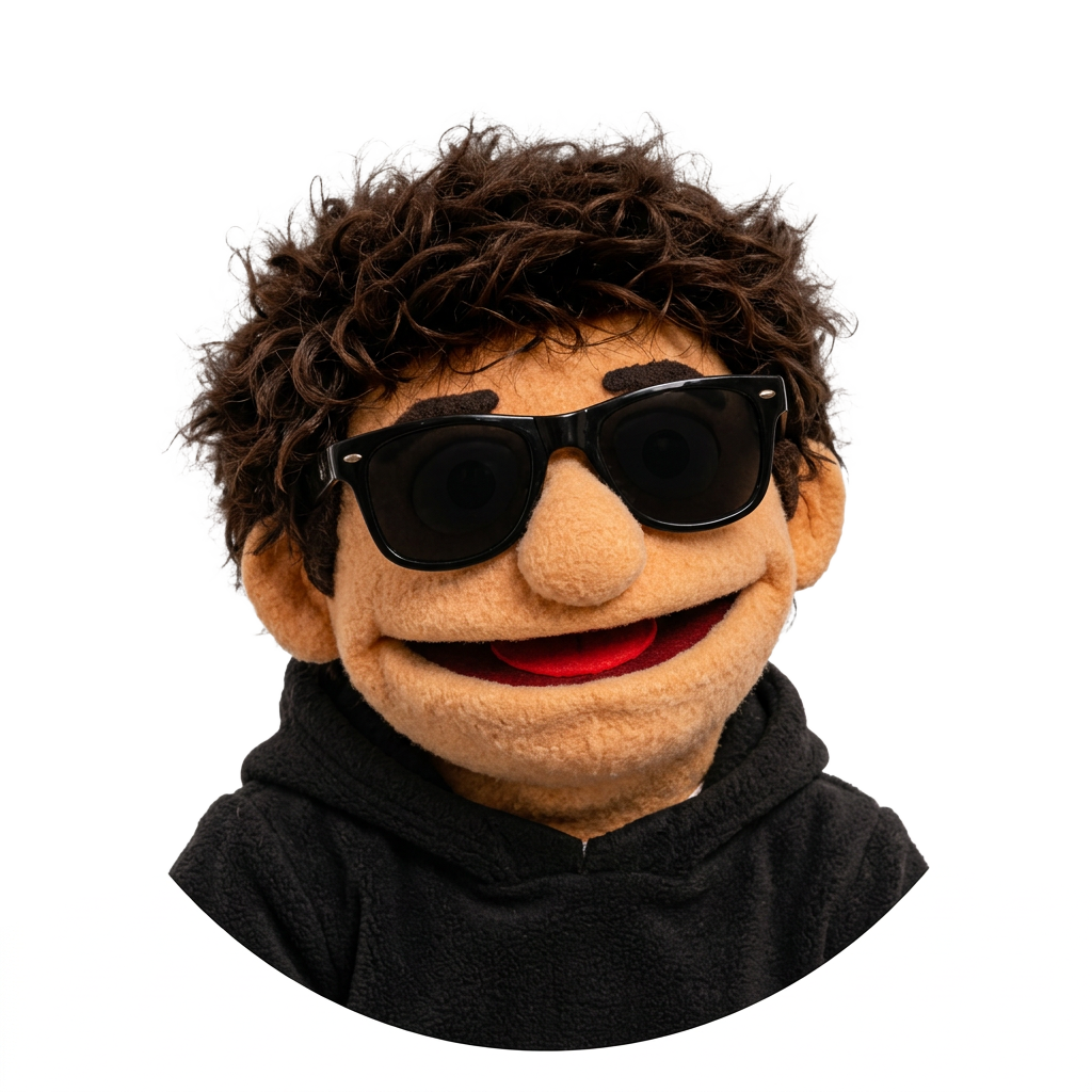 Tino, con gafas oscuras